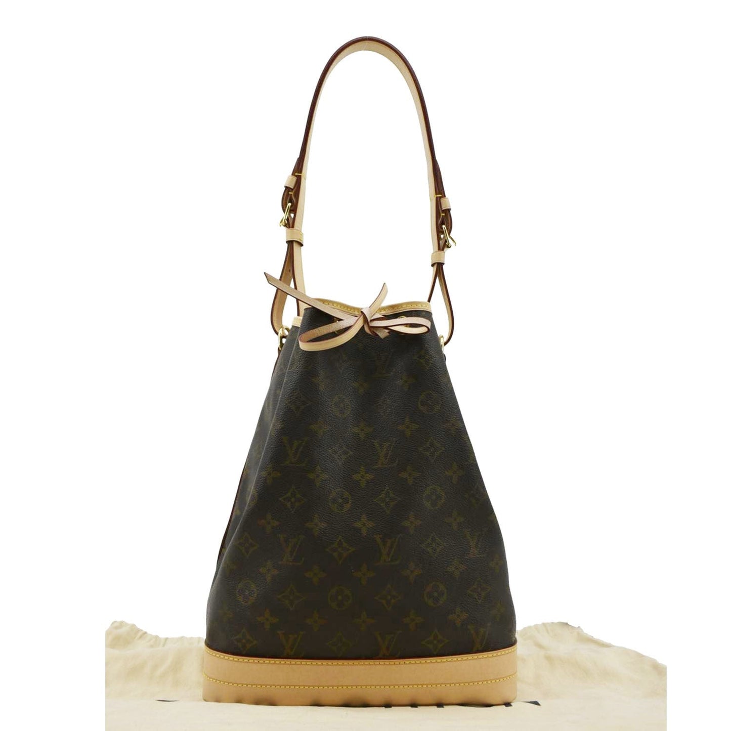 LOUIS VUITTON  Large Noe Monogram Canvas Shoulder Bag Brown