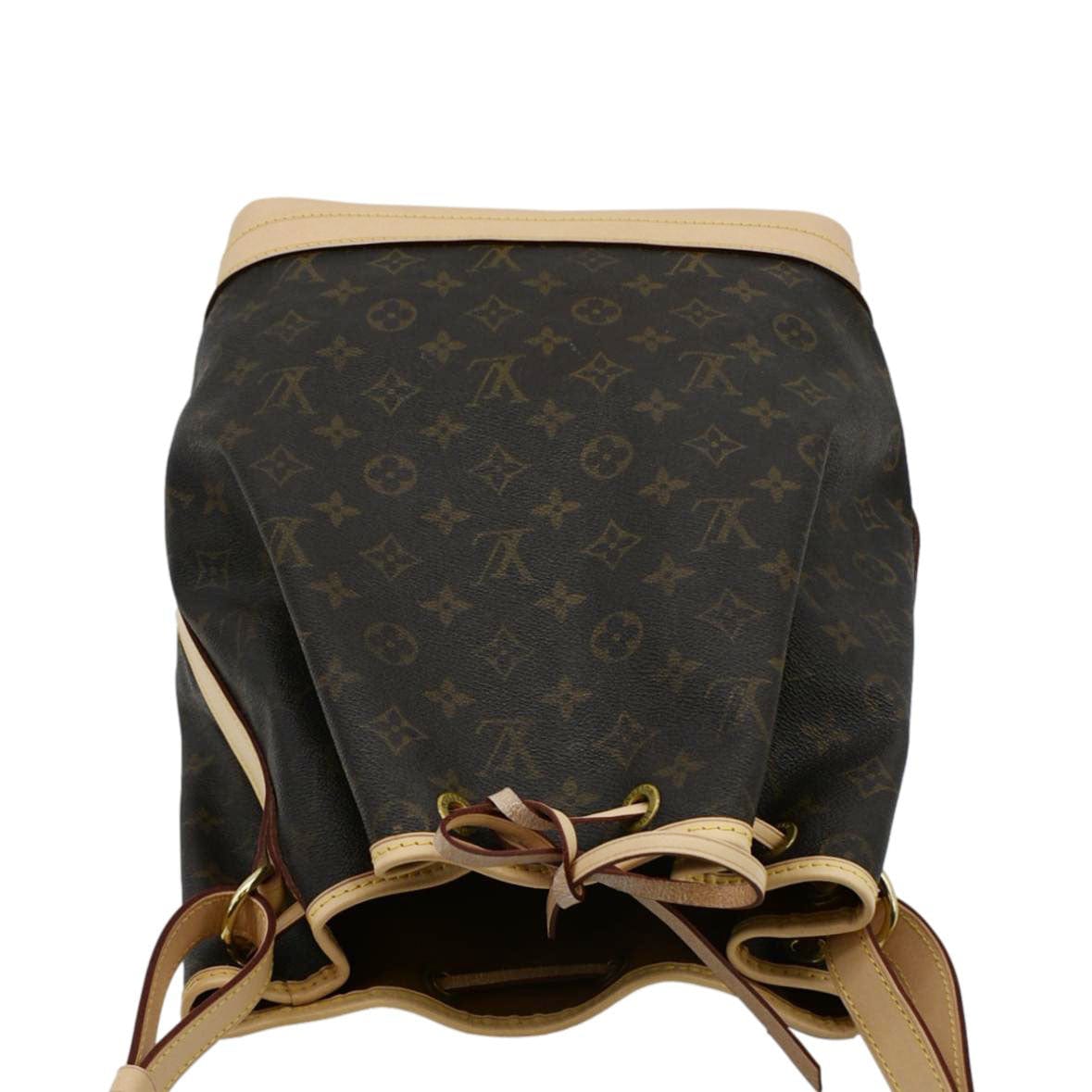 LOUIS VUITTON  Large Noe Monogram Canvas Shoulder Bag Brown