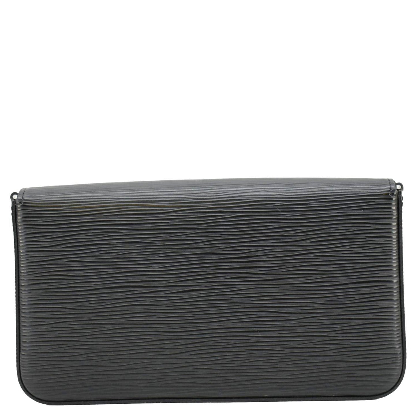LOUIS VUITTON Felicie Pochette Epi Leather Crossbody Bag Black