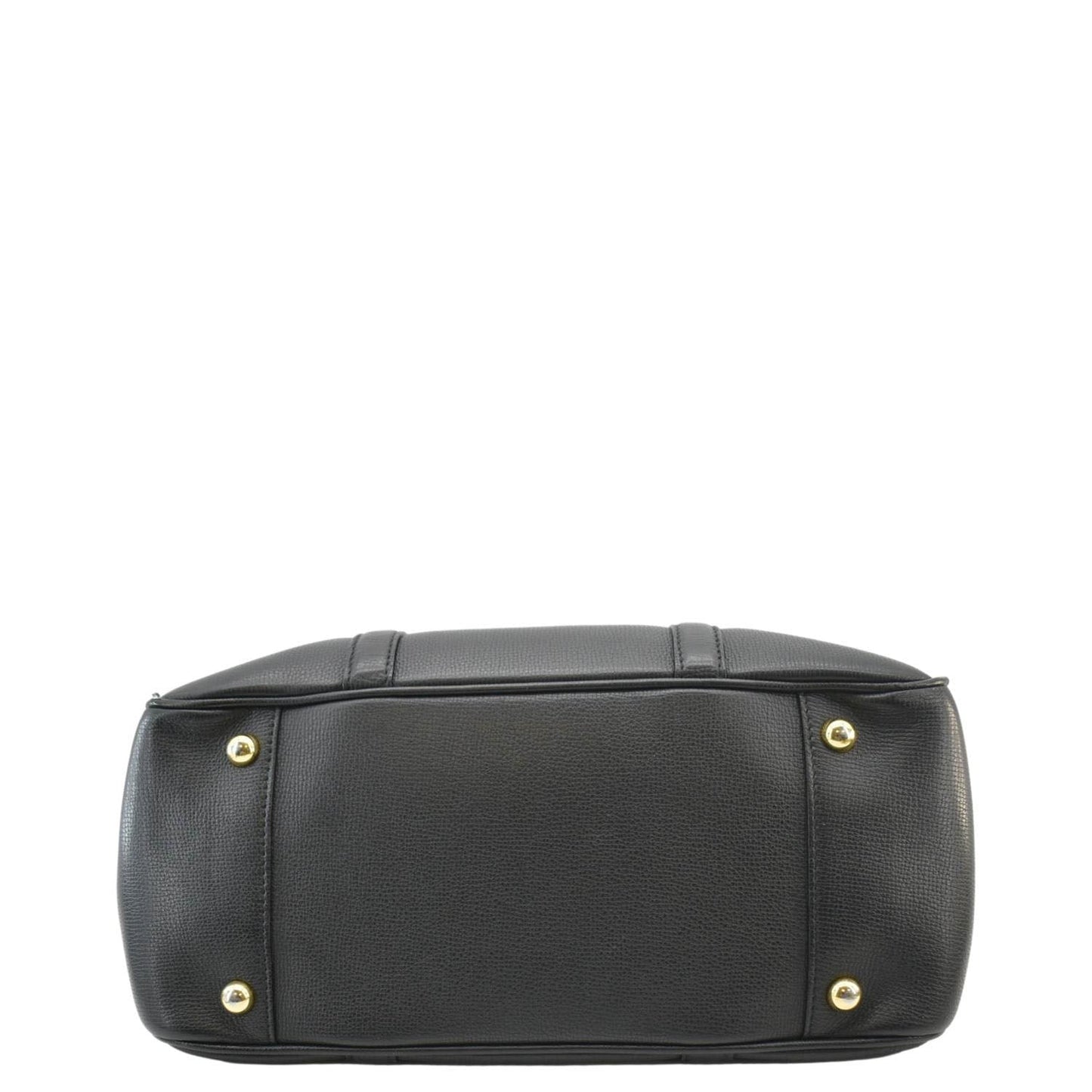 BURBERRY Milverton Medium Leather Tote Bag Black
