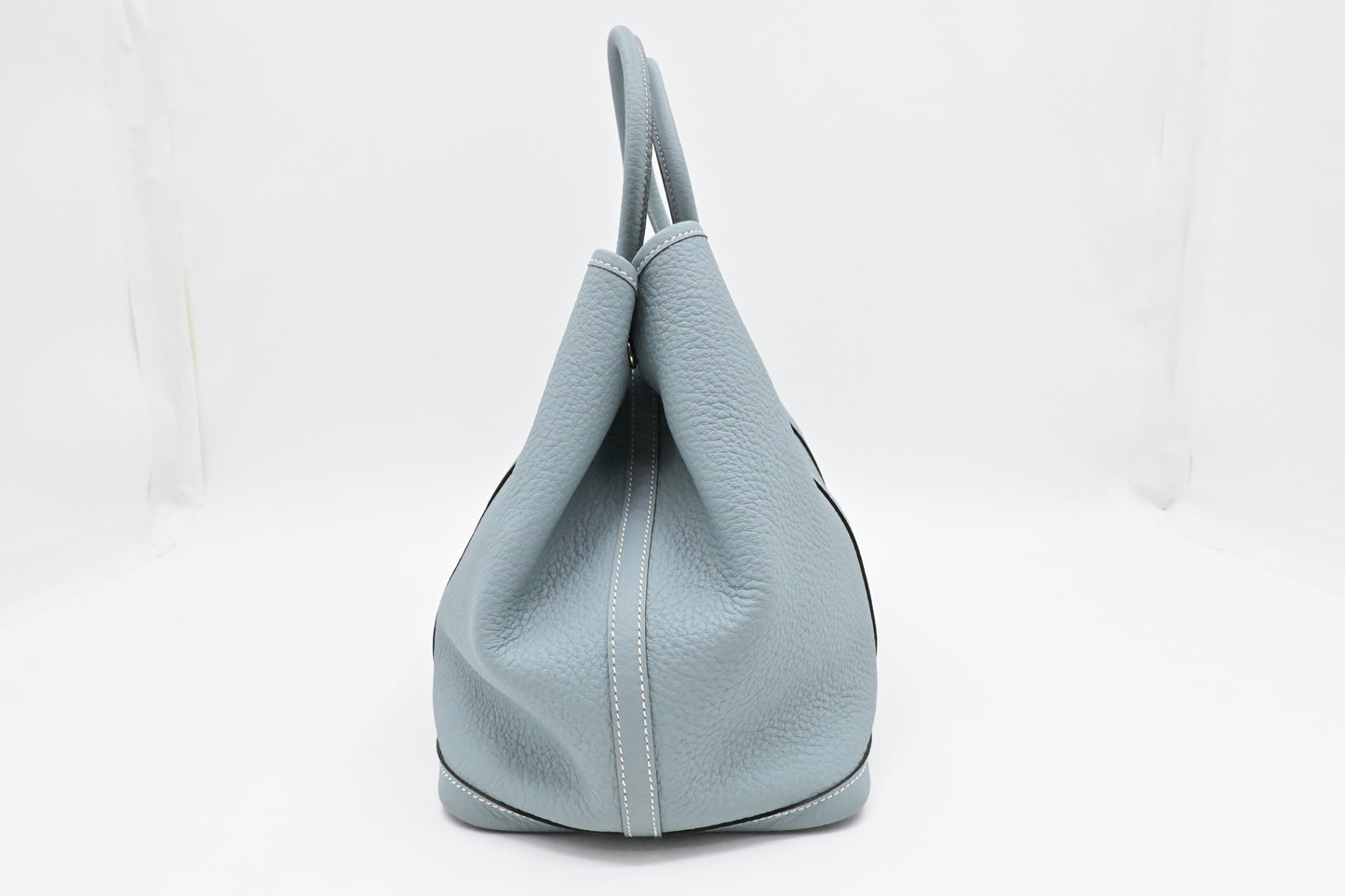 Hermes Garden Party 36 in Light Blue Leather