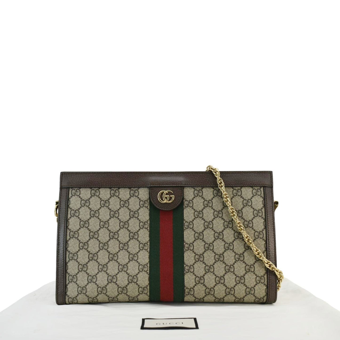 GUCCI Ophidia Medium GG Supreme Canvas Shoulder Bag Beige  503876