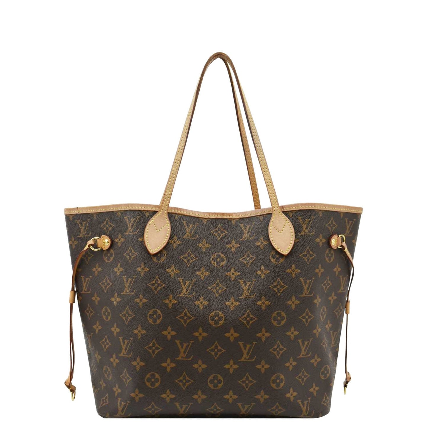 LOUIS VUITTON Neverfull MM Monogram Canvas Shoulder Bag Brown