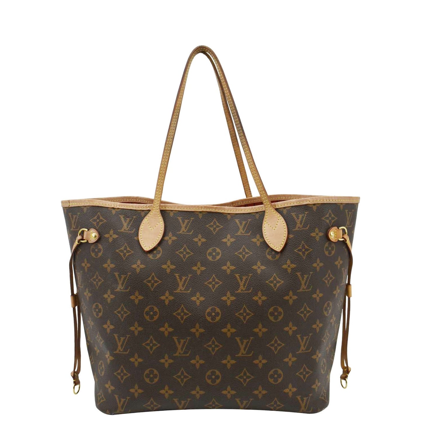 LOUIS VUITTON Neverfull MM Monogram Canvas Shoulder Bag Brown