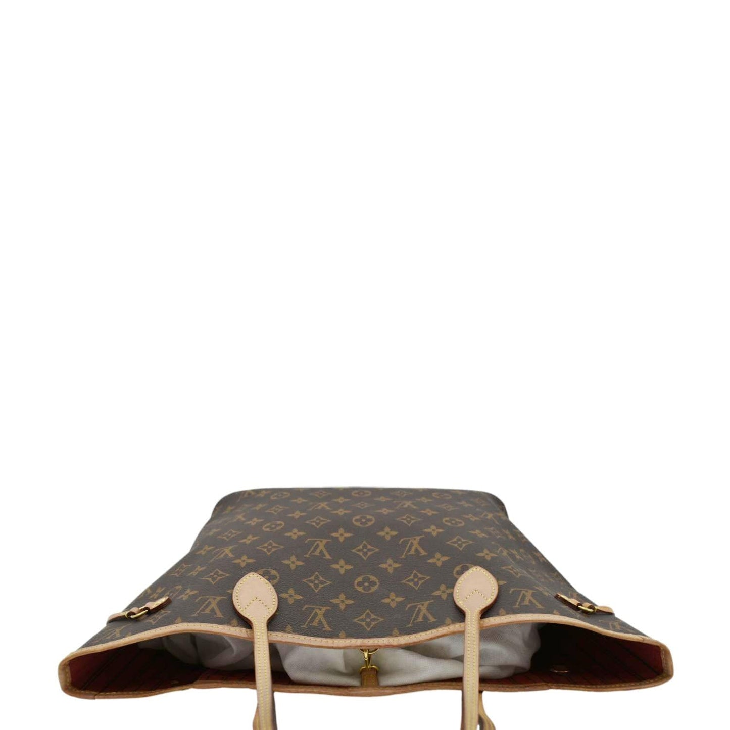 LOUIS VUITTON Neverfull MM Monogram Canvas Shoulder Bag Brown