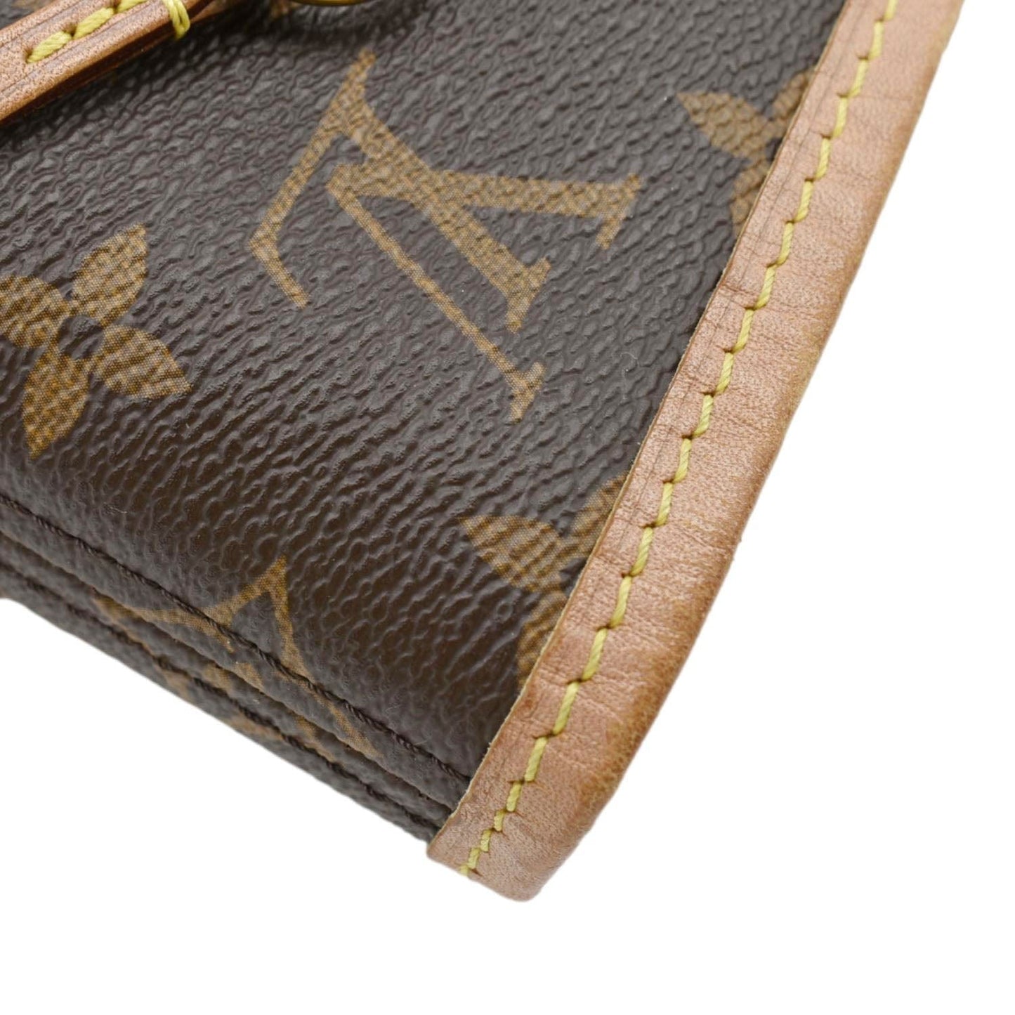 LOUIS VUITTON Neverfull MM Monogram Canvas Shoulder Bag Brown