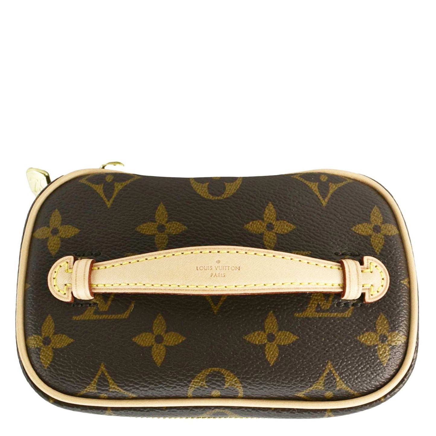 LOUIS VUITTON Nice Nano Monogram Canvas Toiletry Pouch Brown