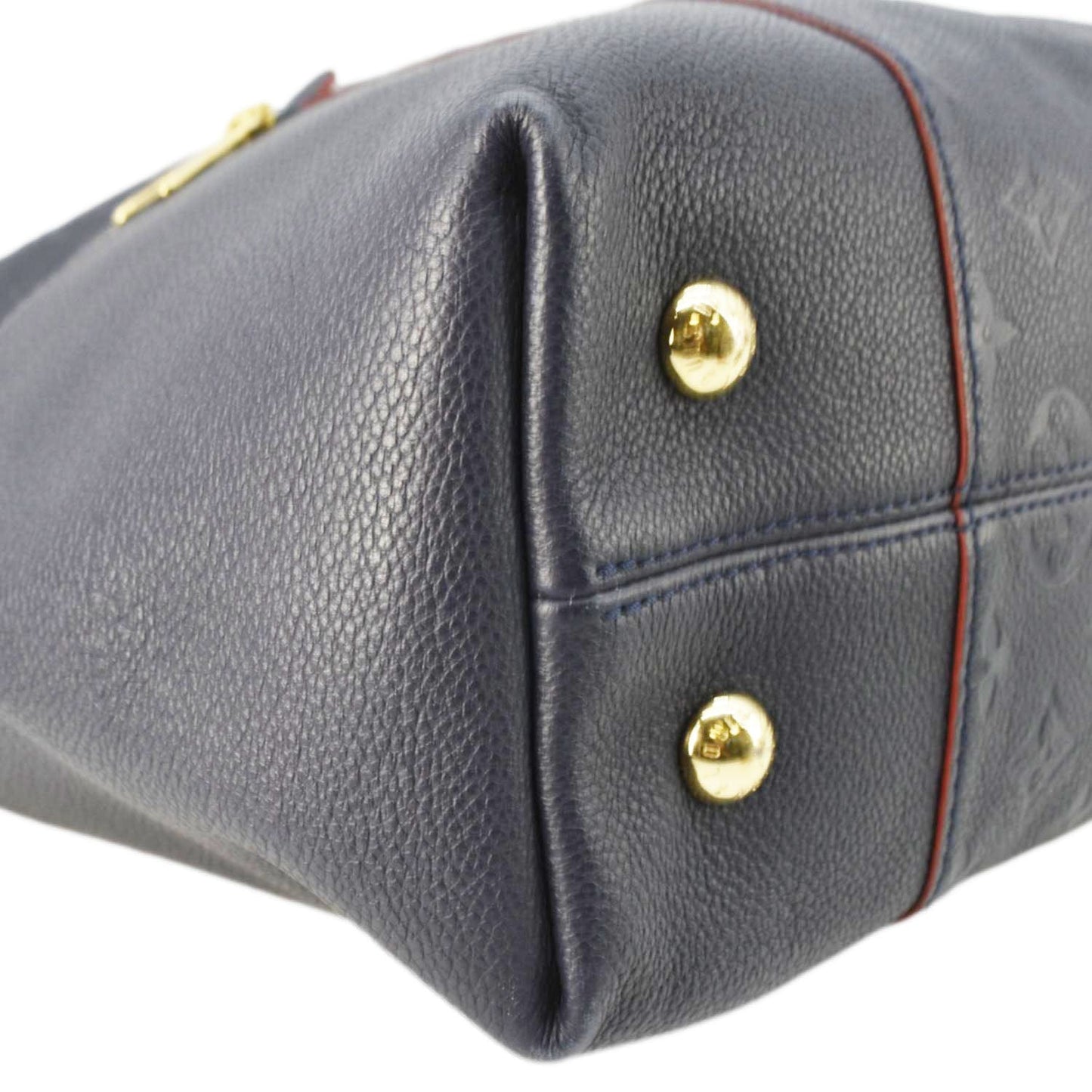 LOUIS VUITTON Melie Empreinte Leather Hobo Shoulder Bag Navy Blue