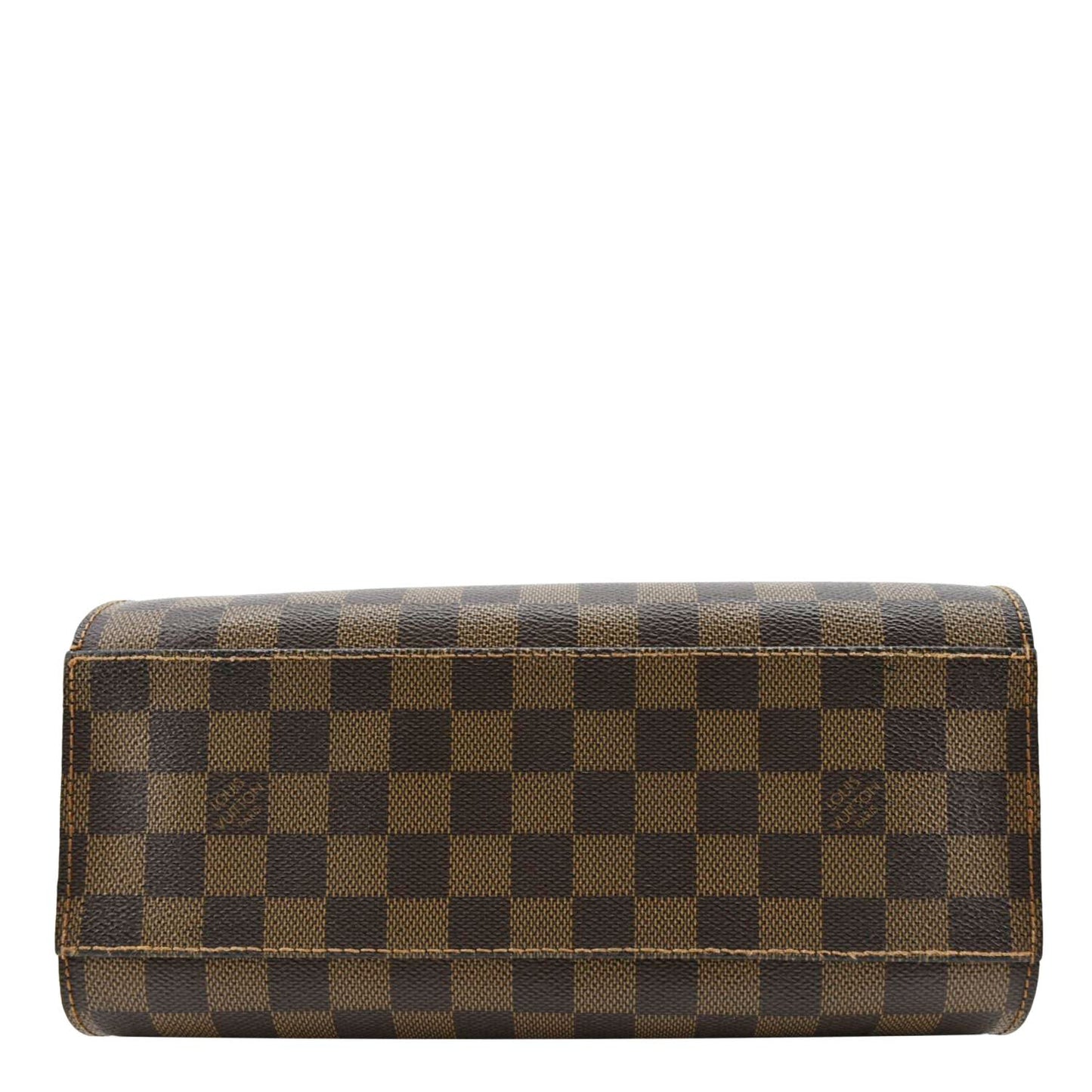 LOUIS VUITTON Triana Damier Ebene Satchel Bag Brown