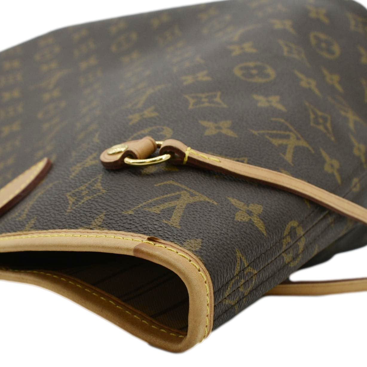 LOUIS VUITTON Neverfull MM Monogram Canvas Shoulder Bag Brown