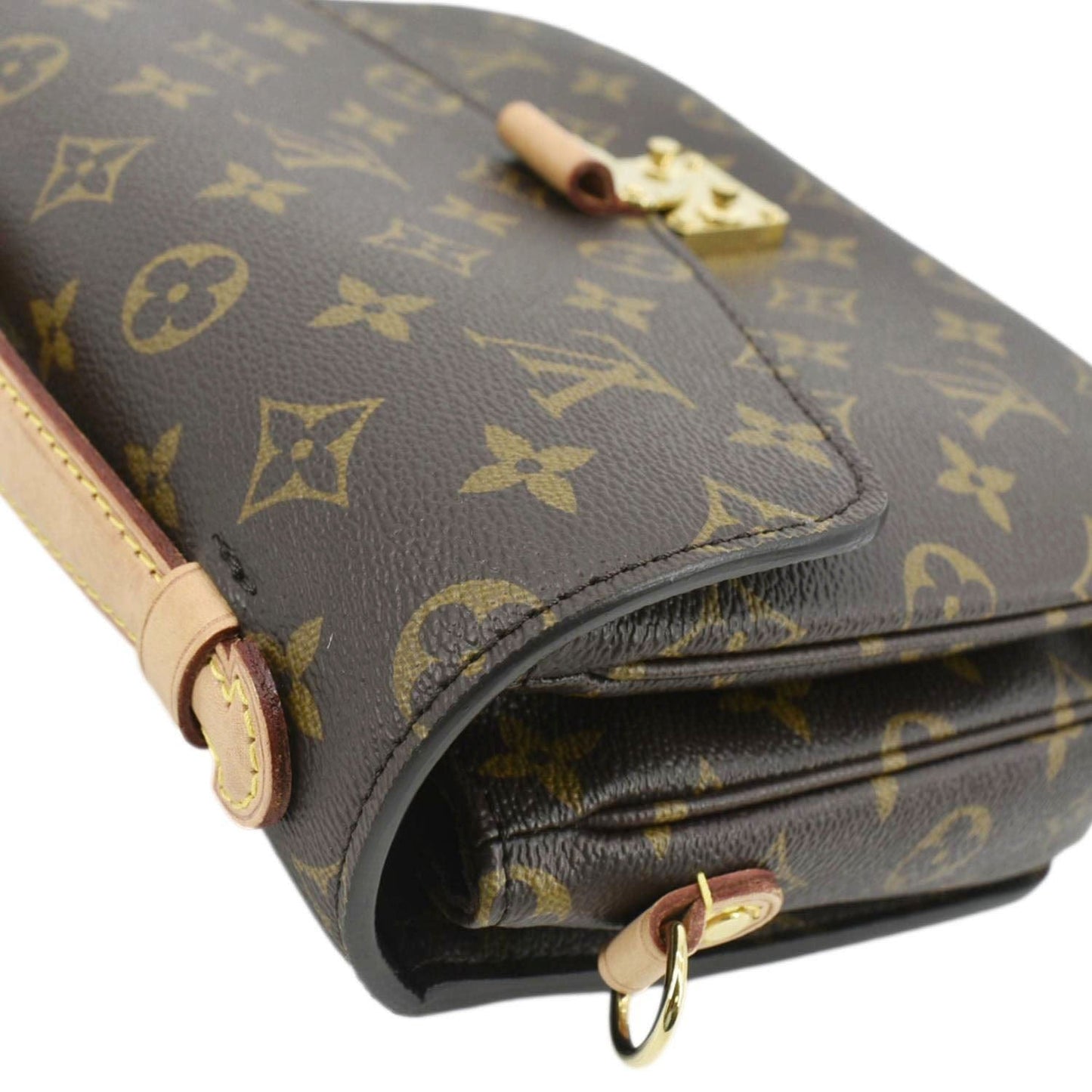 LOUIS VUITTON Metis Pochette Monogram Canvas Crossbody Bag Brown