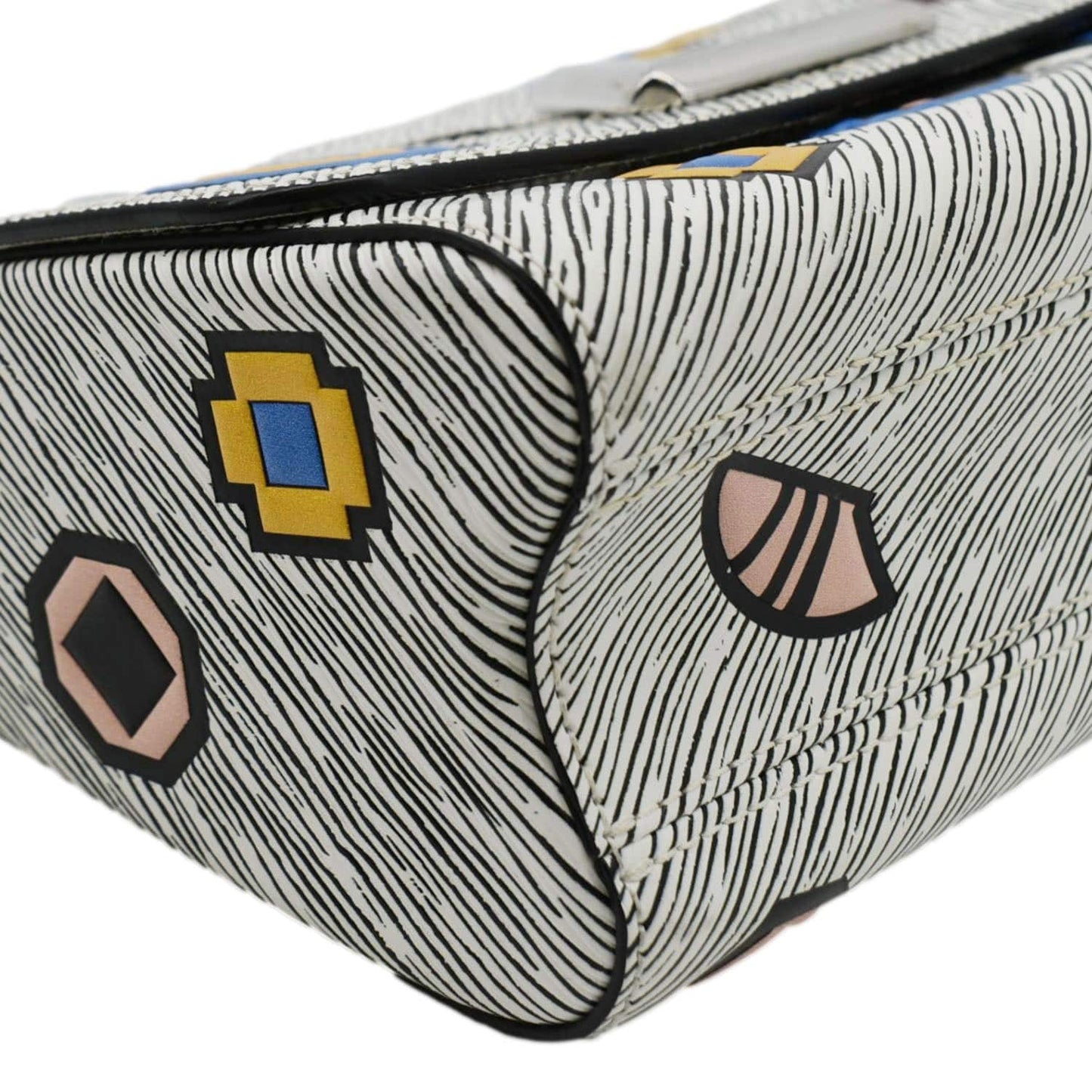 LOUIS VUITTON Twist Azteque MM Epi Leather Shoulder Bag White
