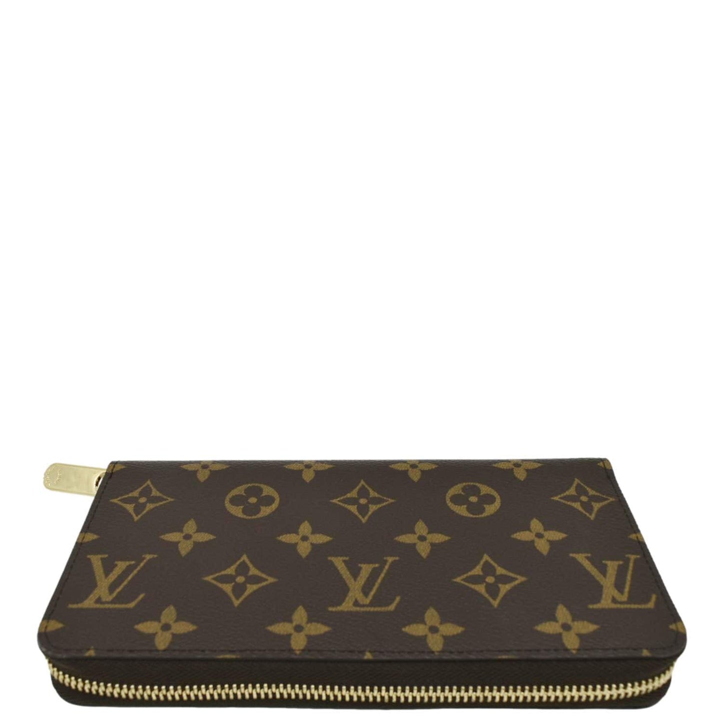 LOUIS VUITTON Monogram Canvas Zippy Wallet Brown
