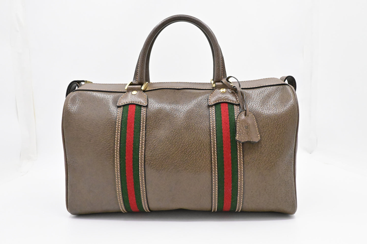 Gucci Boston Bag in Brown Leather