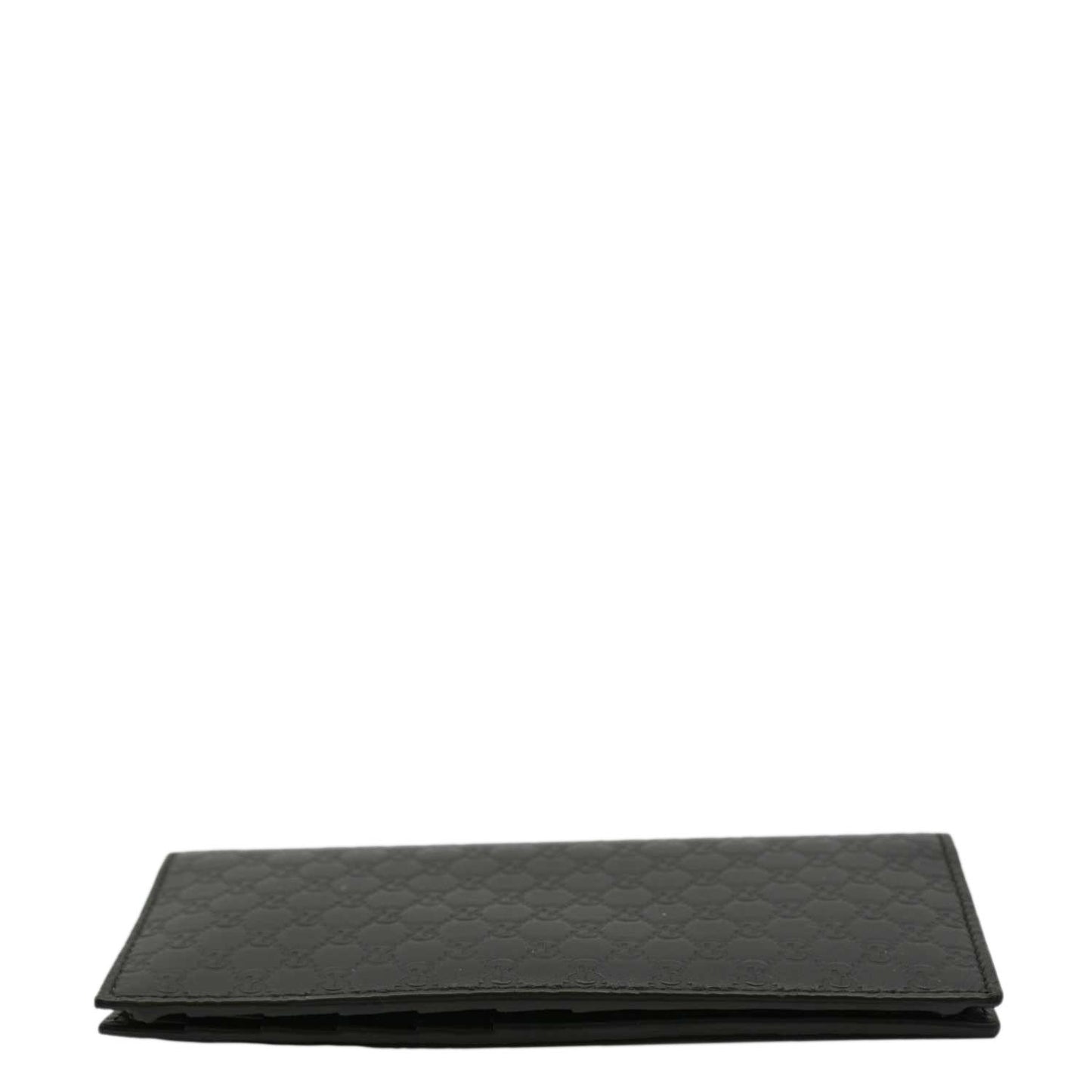 GUCCI Microguccissima GG Leather Bi-fold Long Wallet Black 544479
