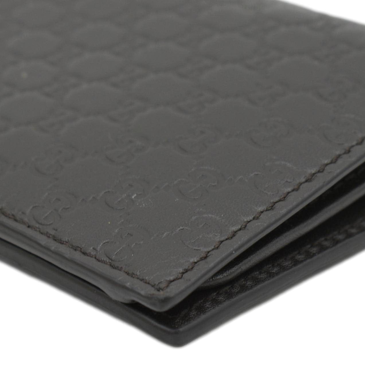 GUCCI Microguccissima GG Leather Bi-fold Long Wallet Black 544479