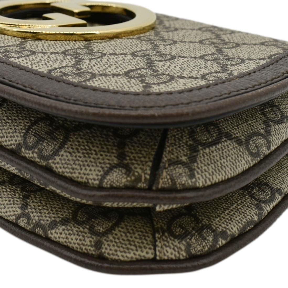 GUCCI Mini Blondie GG Supreme Canvas Belt Bag Beige 703807