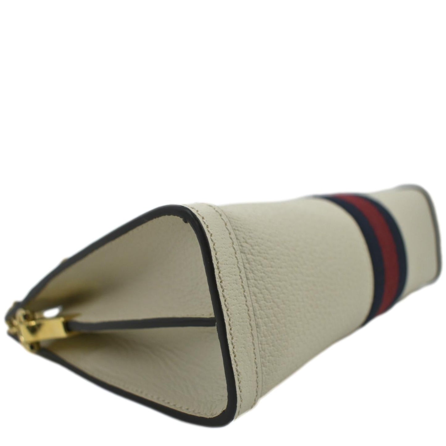 GUCCI Ophidia Small Leather Chain Shoulder Bag White 503877