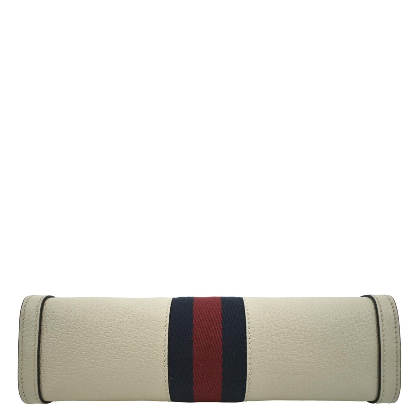GUCCI Ophidia Small Leather Chain Shoulder Bag White 503877