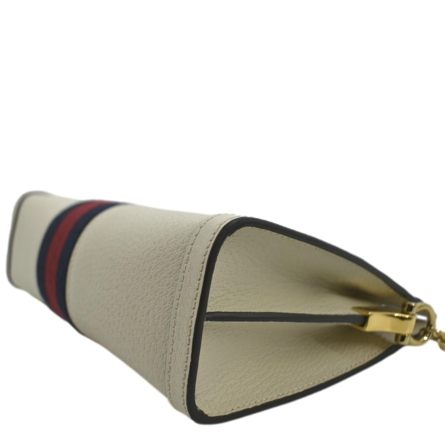 GUCCI Ophidia Small Leather Chain Shoulder Bag White 503877