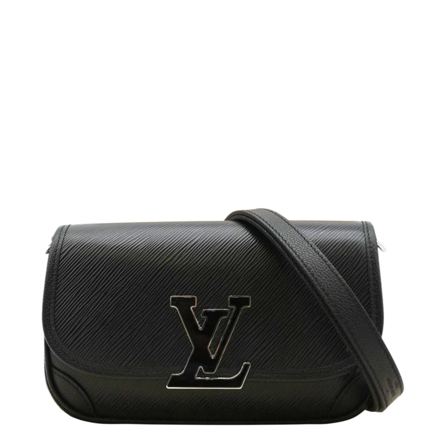 LOUIS VUITTON Buci Epi Grained Leather Shoulder Bag Black