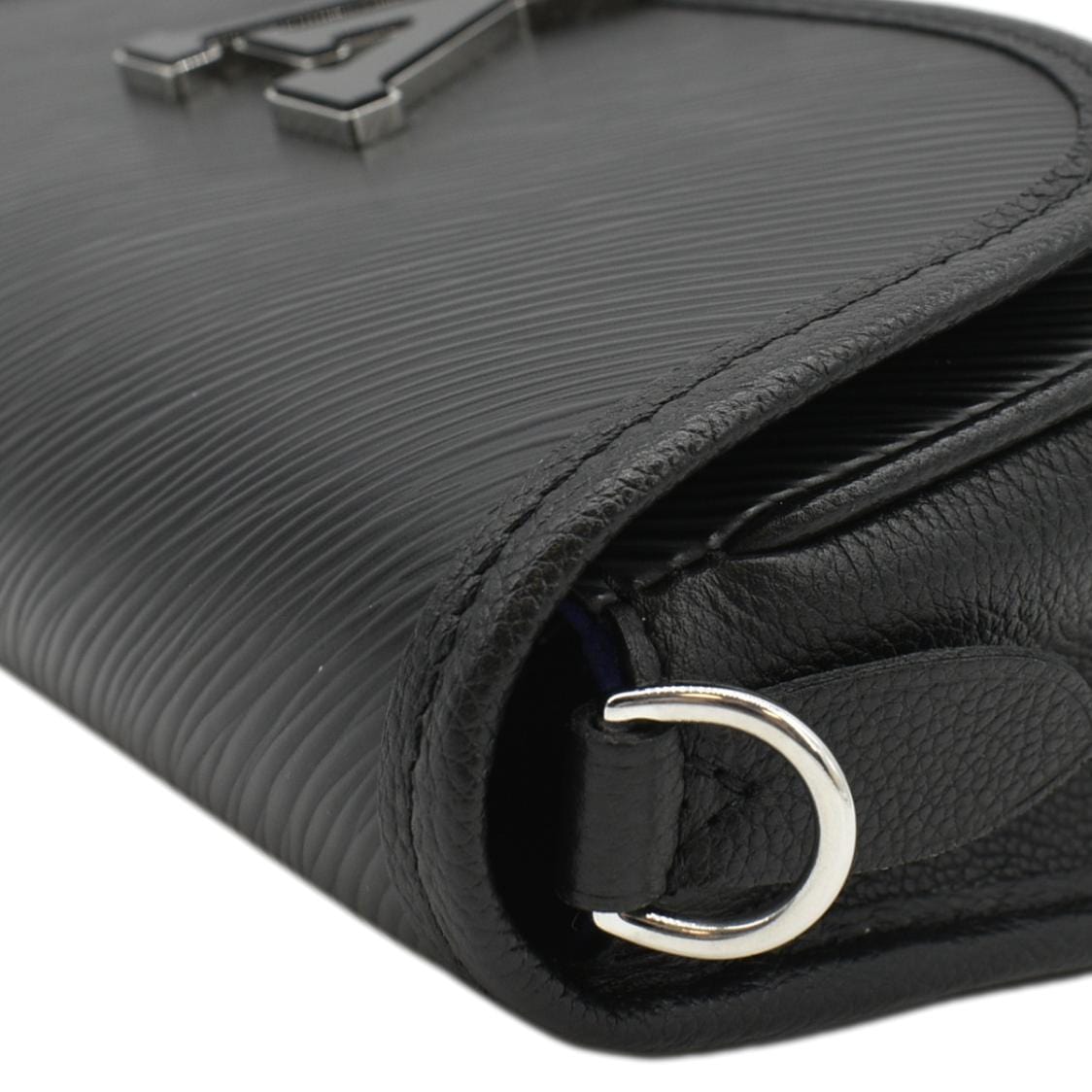 LOUIS VUITTON Buci Epi Grained Leather Shoulder Bag Black