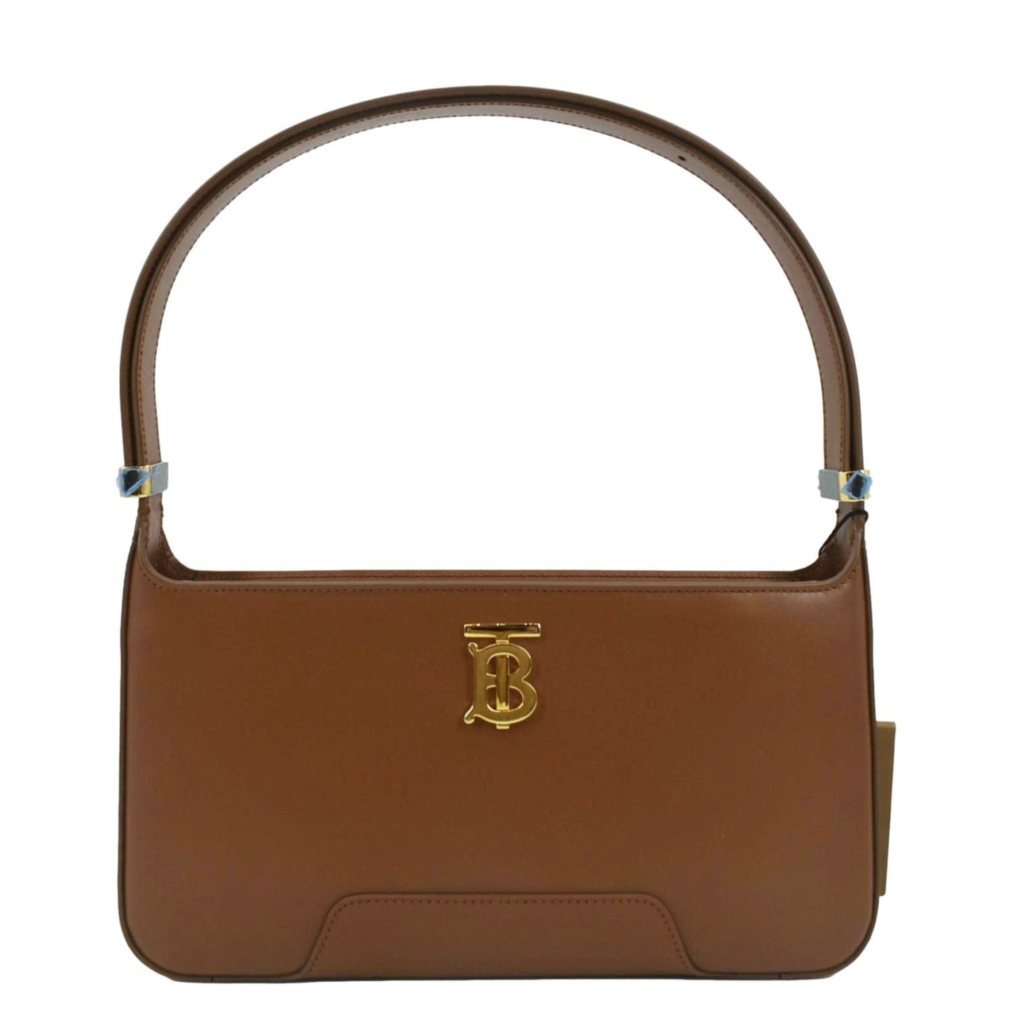 BURBERRY Medium TB Leather Shoulder Bag Tan