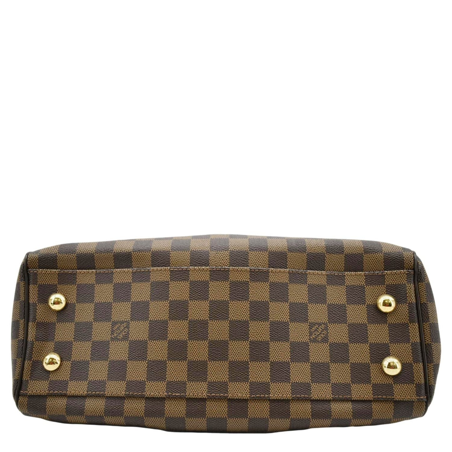 LOUIS VUITTON Trevi PM Damier Ebene Satchel Bag Brown