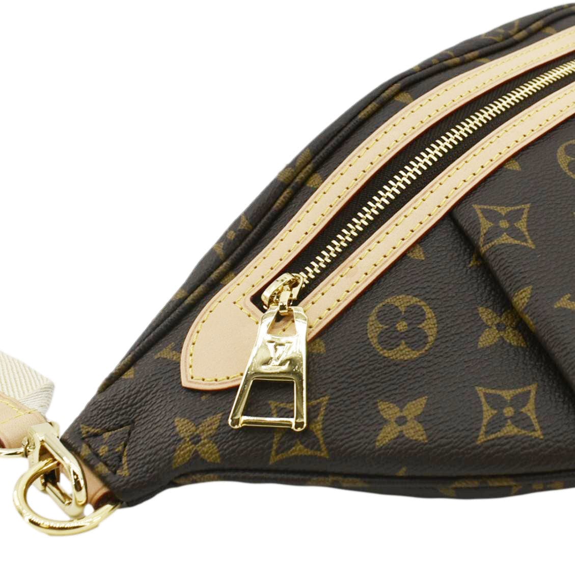 LOUIS VUITTON High Rise Monogram Canvas Bumbag Brown