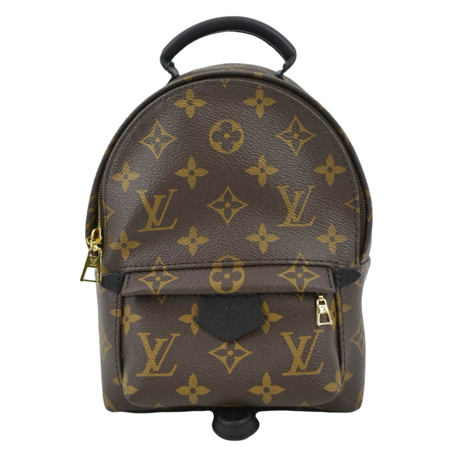 LOUIS VUITTON Palm Springs Mini Monogram Canvas Backpack Brown