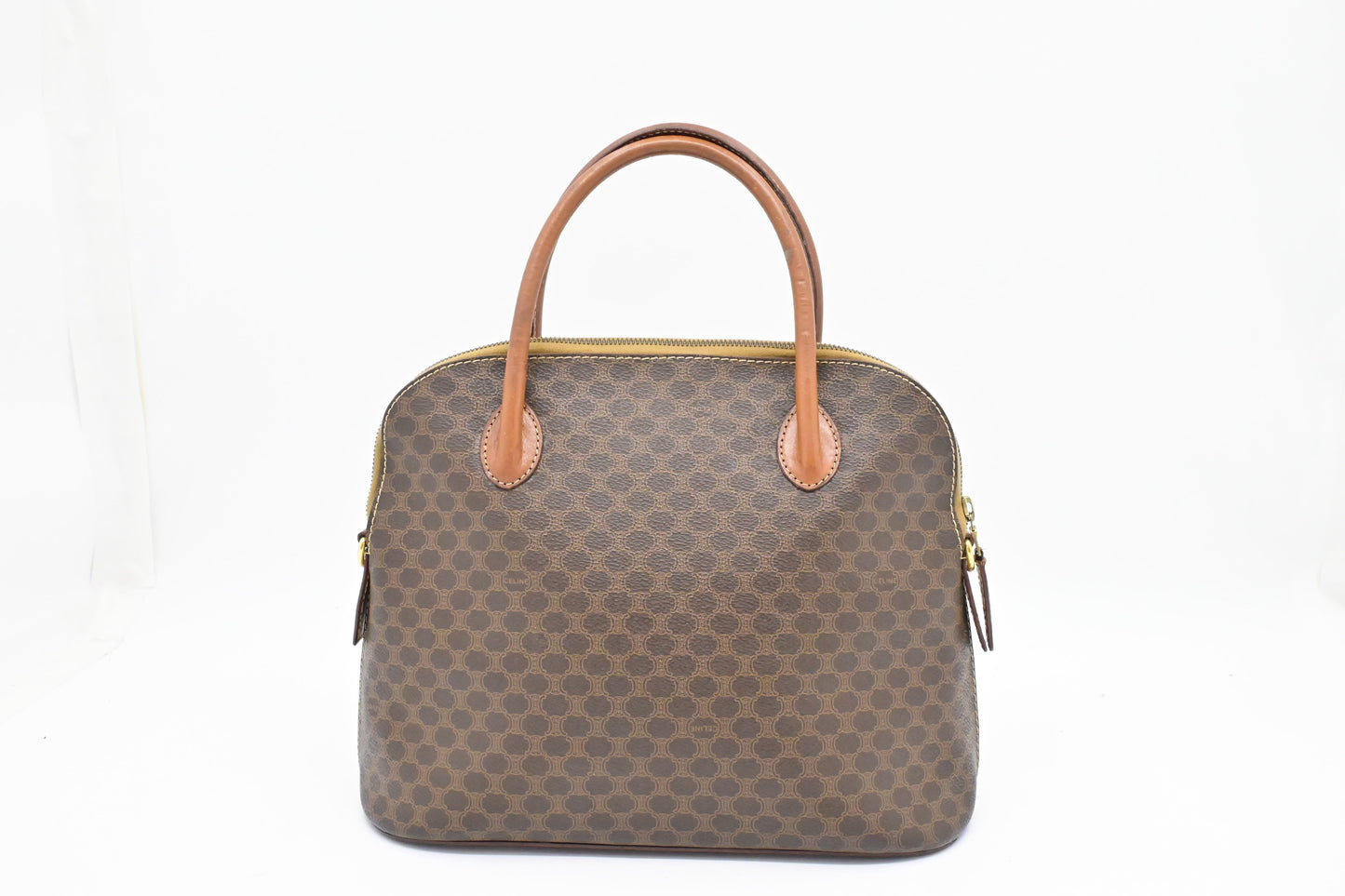 Celine Handbag in Brown Macadam Canvas