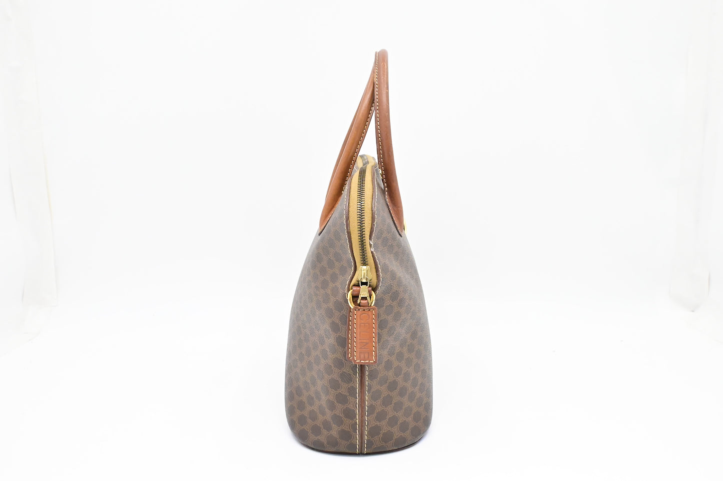 Celine Handbag in Brown Macadam Canvas