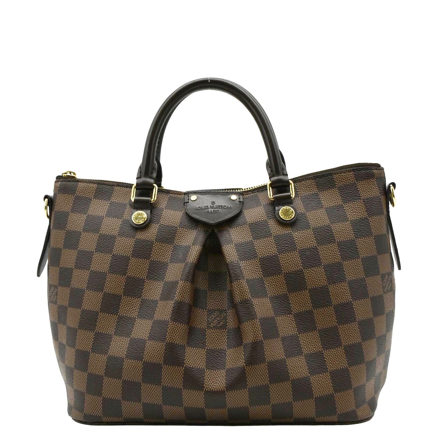 LOUIS VUITTON Siena PM Damier Ebene Shoulder Bag Brown