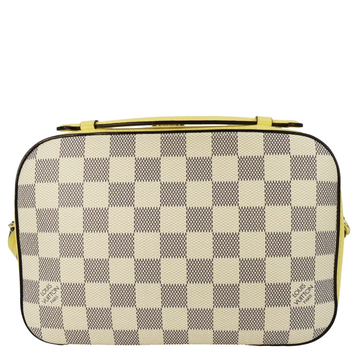 LOUIS VUITTON Saintonge Damier Azur Crossbody Bag White