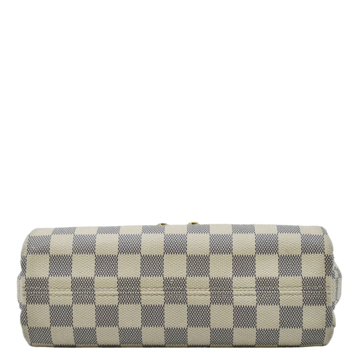 LOUIS VUITTON Croisette Damier Azur Satchel Crossbody Bag White