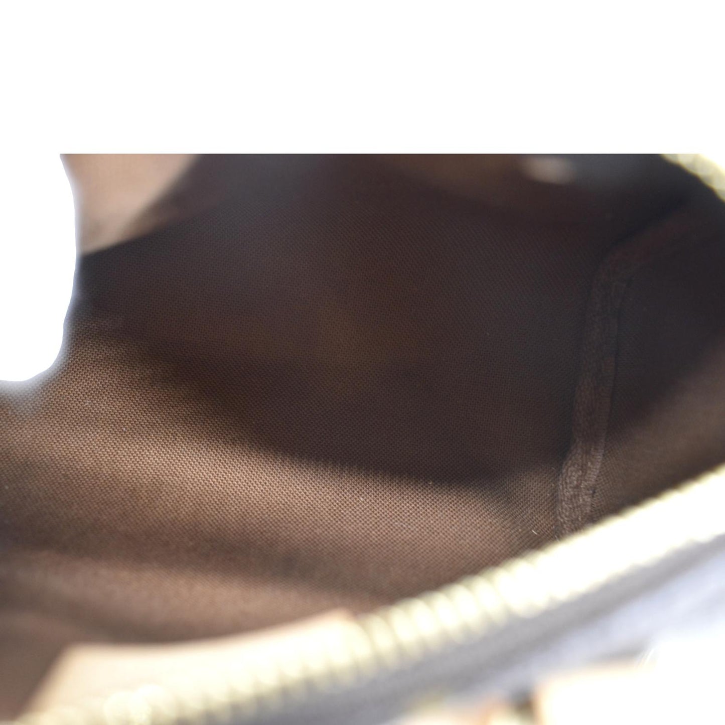 LOUIS VUITTON Mini Speedy HL Monogram Canvas Satchel Bag Brown