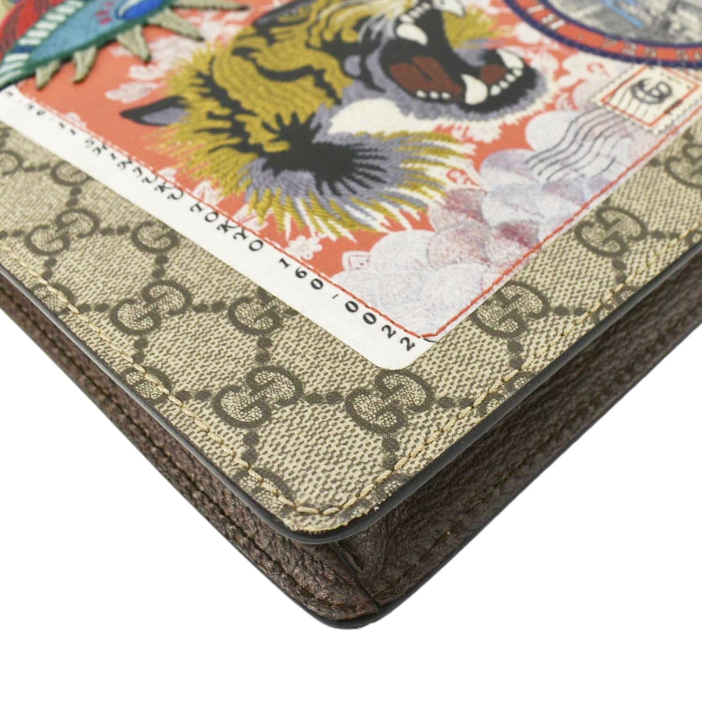 GUCCI Original Courrier Web GG Canvas Messenger Bag Beige 474083
