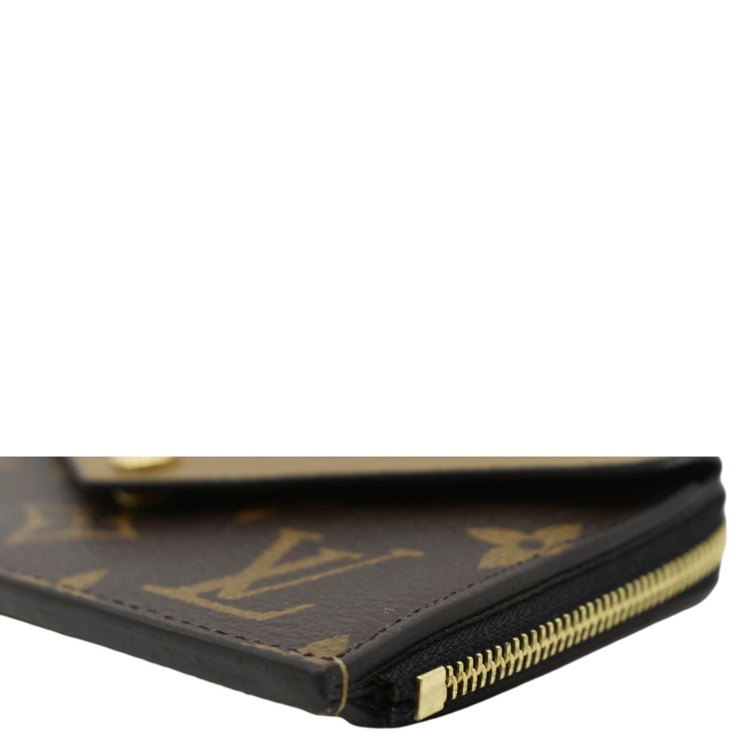 LOUIS VUITTON Recto Verso Monogram Reverse Card Holder Brown