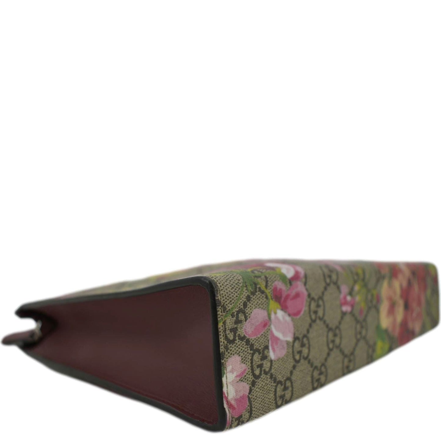 GUCCI GG Supreme Monogram Blooms Large Cosmetic Case Dry Rose 430268