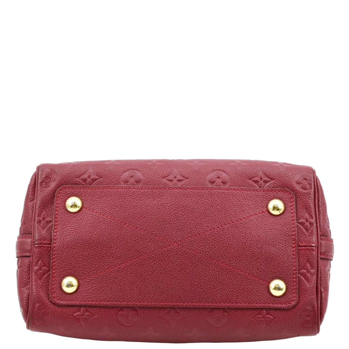 LOUIS VUITTON Speedy 25 Bandouliere Monogram Empreinte Crossbody Bag Fuchsia