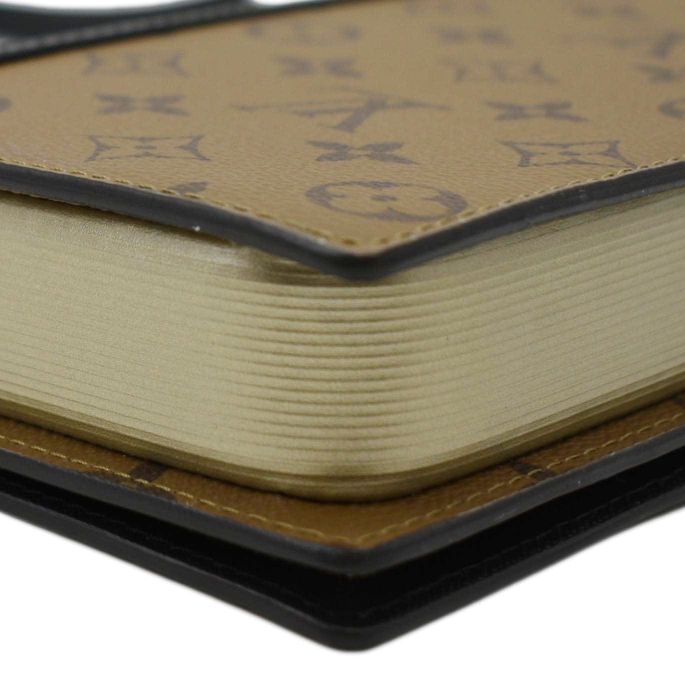 LOUIS VUITTON Book Monogram Reverse Canvas Light Brown