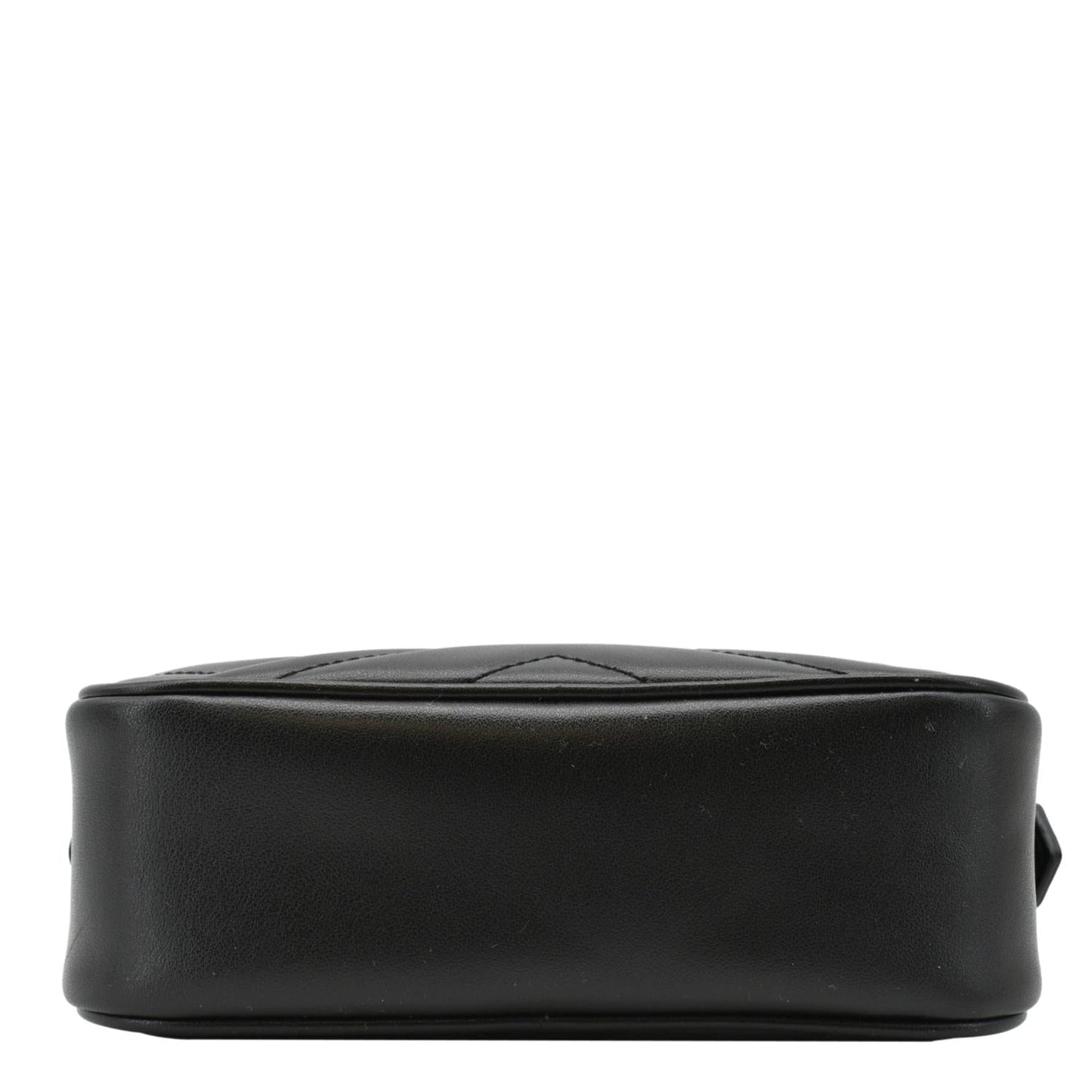 GUCCI GG Marmont Mini Calfskin Matelasse Crossbody Camera Bag Black 634785