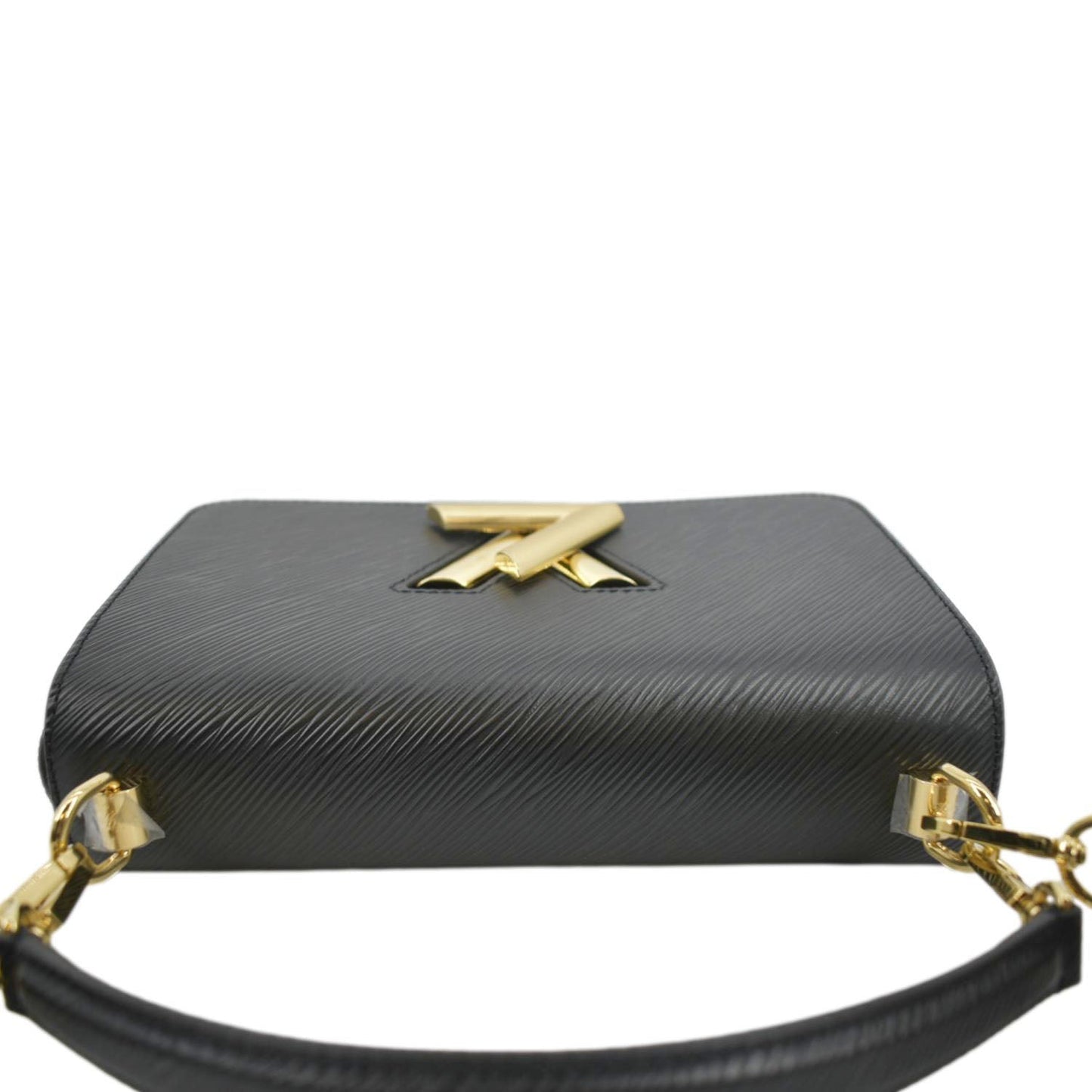 LOUIS VUITTON LV Twist MM Epi Leather Shoulder Bag Black
