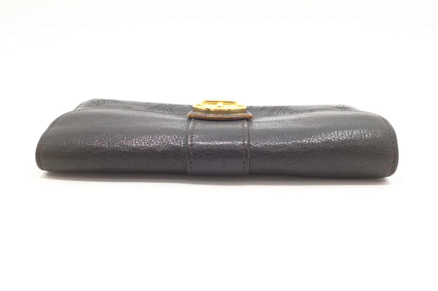 Louis Vuitton Amelia Wallet in Black Mahina Leather