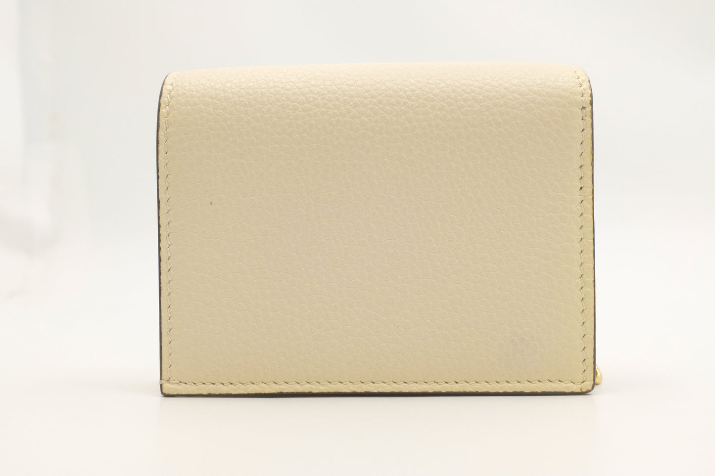 Gucci Zumi Chain Wallet in Cream Leather