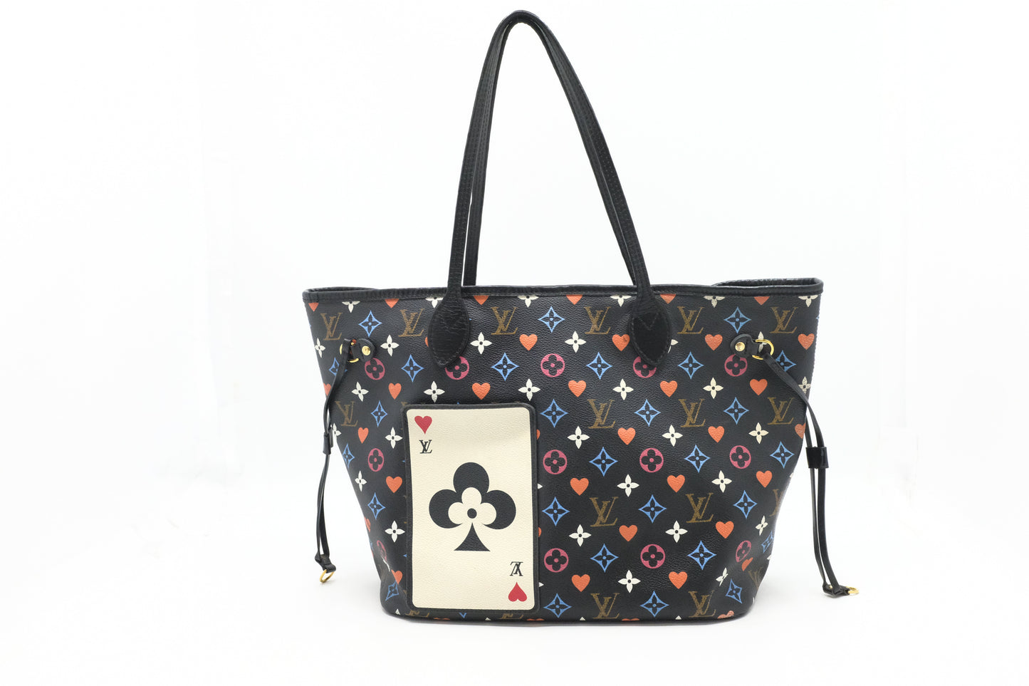Louis Vuitton Neverfull MM in Game On Black Multicolor Canvas