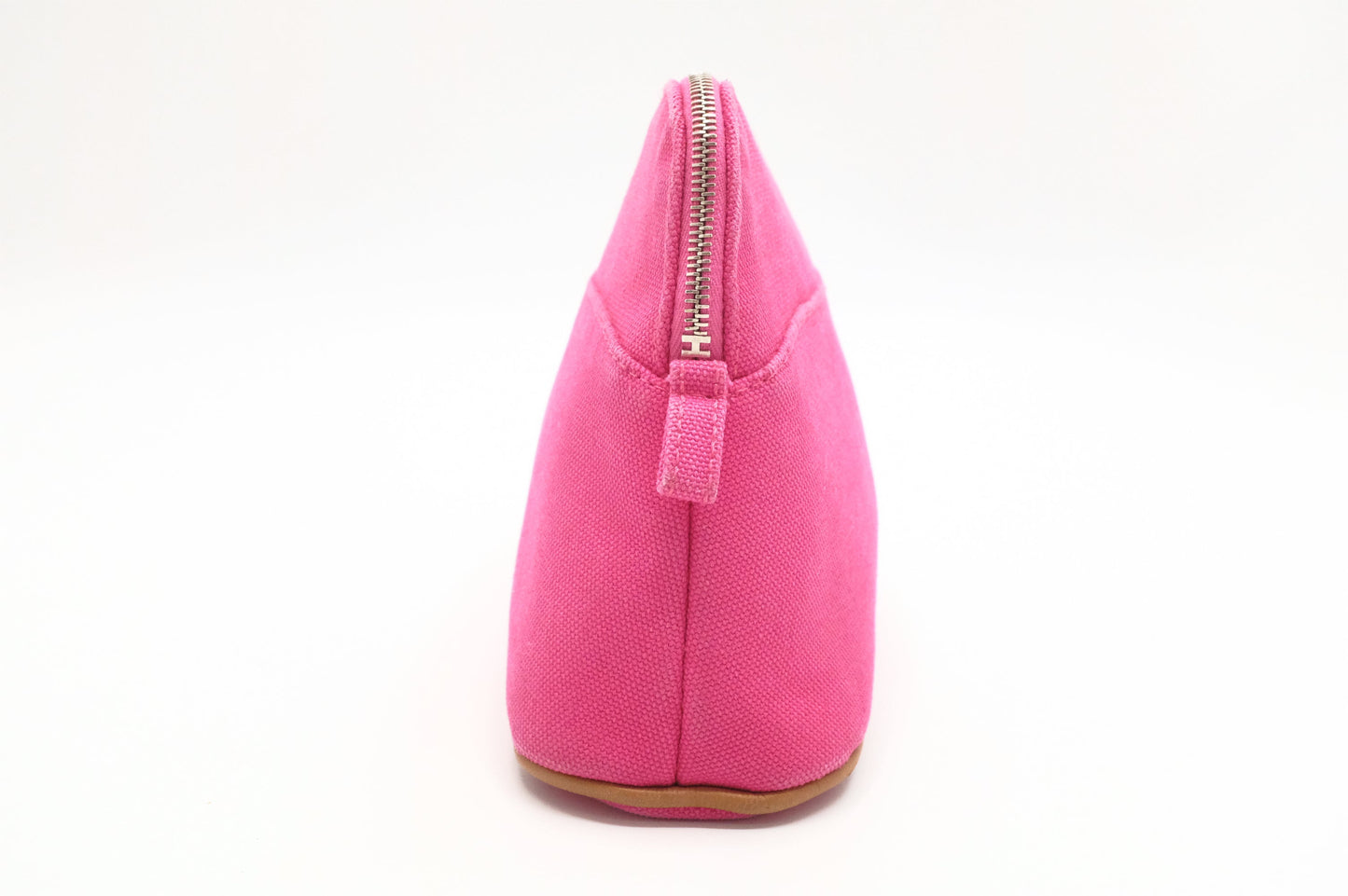 Hermes Mini Bolide Pouch in Pink Canvas
