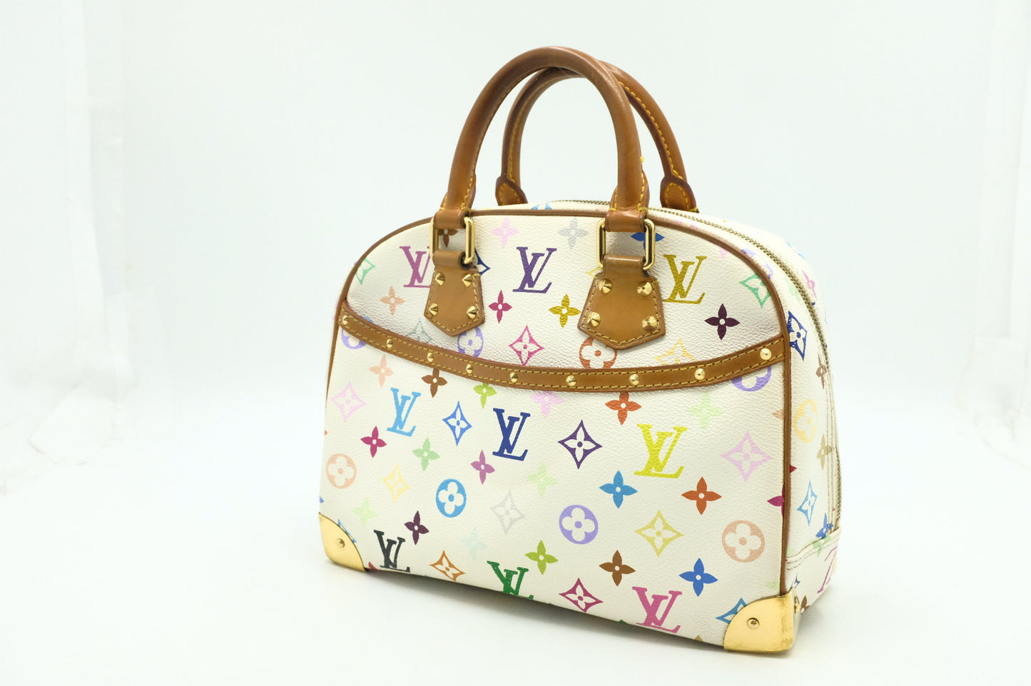 Louis Vuitton Trouville in White Multicolor Canvas