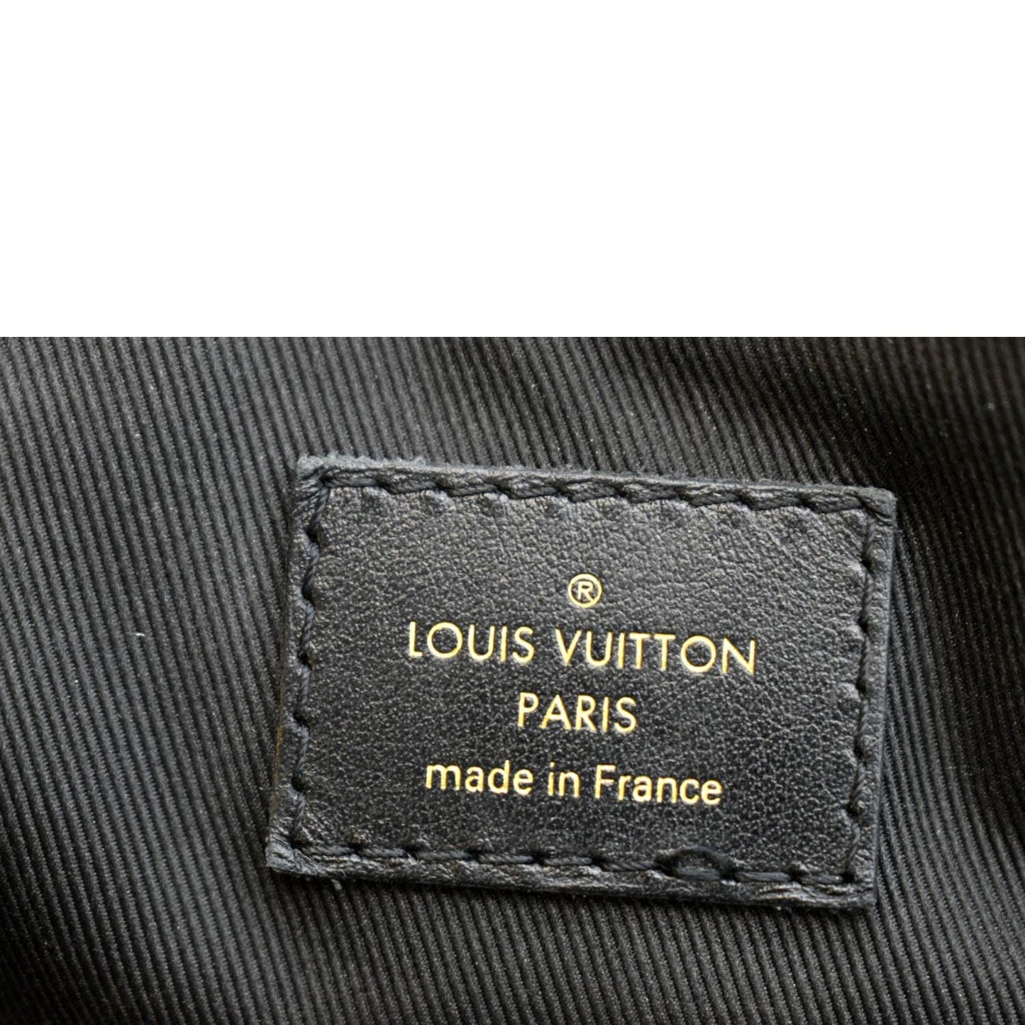 LOUIS VUITTON Odeon MM Damier Ebene Tote Bag Black/Brown