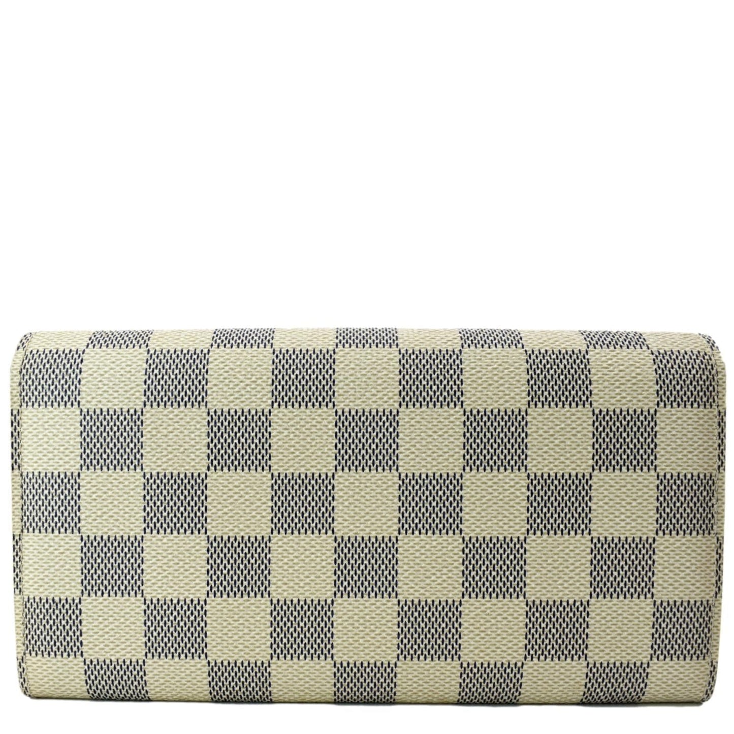 LOUIS VUITTON Damier Azur Sarah Wallet White